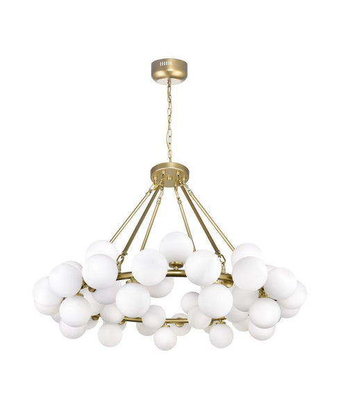CWI Lighting Arya 45 Light Chandelier With Satin Gold Finish Model: 1020P39-45-602
