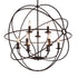 CWI Lighting Arza 9 Light Up Chandelier With Brown Finish Model: 5464P32DB-9