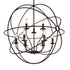 CWI Lighting Arza 9 Light Up Chandelier With Brown Finish Model: 5464P32DB-9