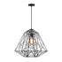 CWI Lighting Bagheera 1 Light Down Pendant With Black Finish Model: 9625P20-1-101