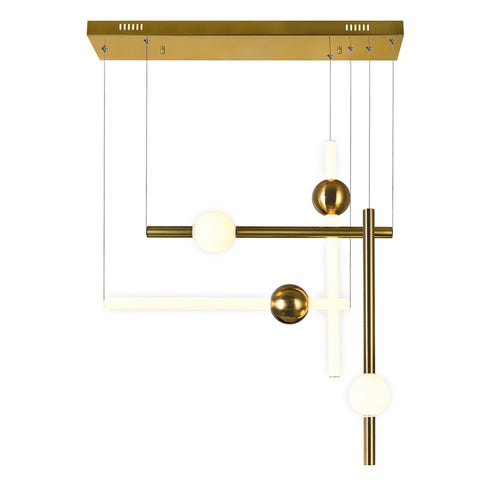 CWI Lighting Baton LED Islan Pool Table Chandelier With Model: 1208P32-4-625-RC