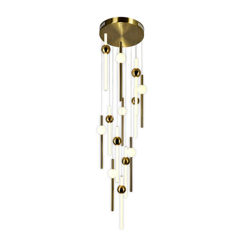 CWI Lighting Baton LED Pendant With Brass Finish Model: 1208P32-13-625