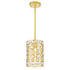 CWI Lighting Belinda 1 Light Pendant With Champagne Finish Model: 1026P7-1-193