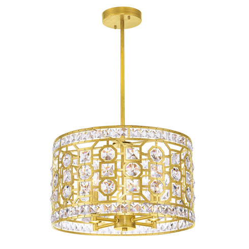 CWI Lighting Belinda 4 Light Chandelier With Champagne Finish Model: 1026P16-4-193