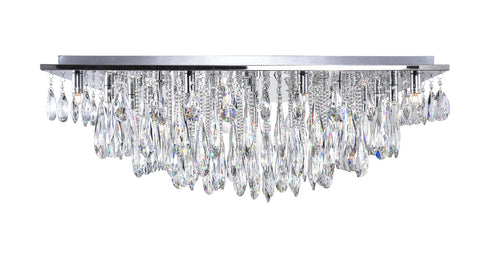 CWI Lighting Bianca 20 Light Flush Mount With Chrome Finish Model: 5034C32C-S