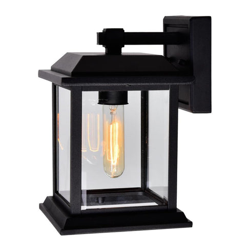 CWI Lighting Blackbridge 1 Light Outdoor Black Wall Model: 0409W8-1-101