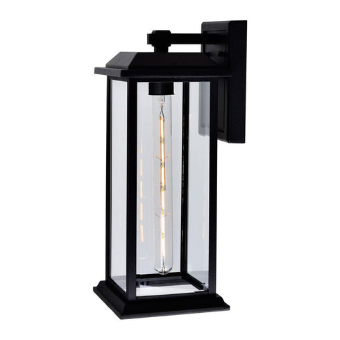 CWI Lighting Blackbridge 1 Light Outdoor Black Wall Model: 0409W8-1-101-A