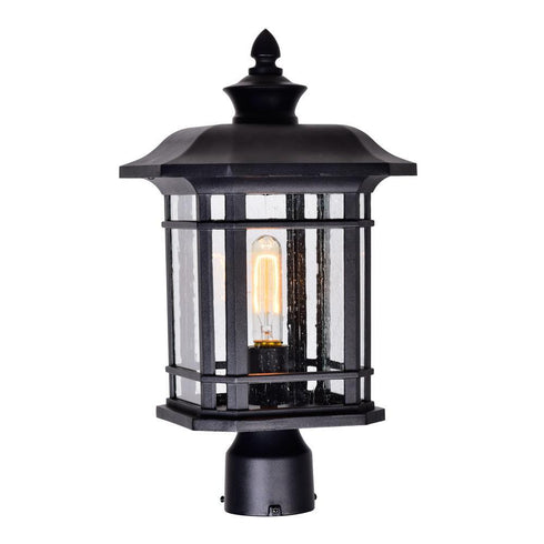 CWI Lighting Blackburn 1 Light Outdoor Black Lantern Head Model: 0411PT9-1-101