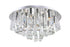 CWI Lighting Brianna 12 Light Flush Mount With Chrome Finish Model: 5035C24C-R