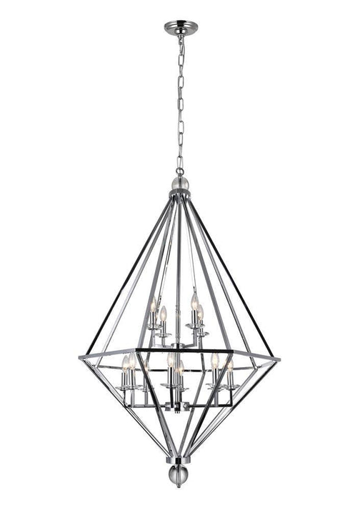 CWI Lighting Calista 12 Light Chandelier With Chrome Finish Model: 1027P32-12-601