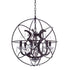 CWI Lighting Campechia 6 Light Up Chandelier With Brown Finish Model: 5465P22DB
