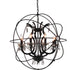CWI Lighting Campechia 8 Light Up Chandelier With Brown Finish Model: 5465P28DB-8