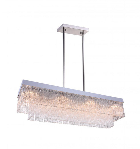 CWI Lighting Carlotta 10 Light Island Chandelier With Chrome Finish Model: 5695P46-10-601-RC