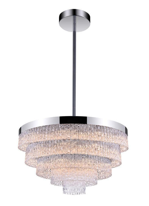 CWI Lighting Carlotta 12 Light Down Chandelier With Chrome Finish Model: 5695P32-12-601