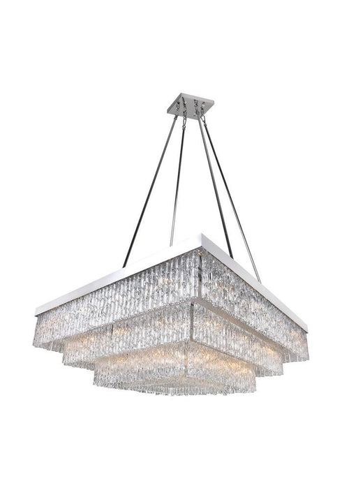 CWI Lighting Carlotta 36 Light Down Chandelier With Chrome Finish Model: 5695P45-36-601-S