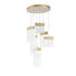 CWI Lighting Carolina LED Chandelier With Gold Leaf Finish Model: 1090P16-6-620