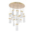 CWI Lighting Carolina LED Chandelier With Gold Leaf Finish Model: 1090P32-16-620
