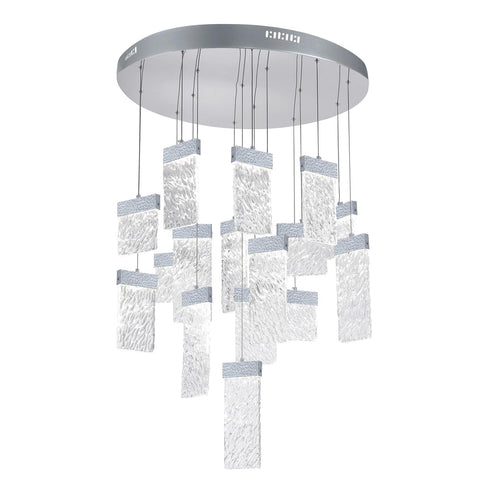 CWI Lighting Carolina LED Chandelier With Pewter Finish Model: 1090P32-16-269
