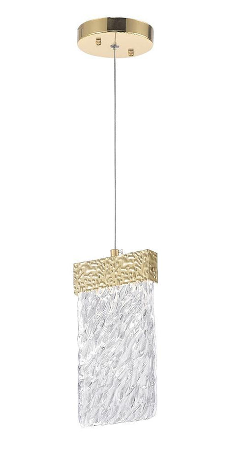 CWI Lighting Carolina LED Pendant With Gold Leaf Finish Model: 1090P5-1-620-B