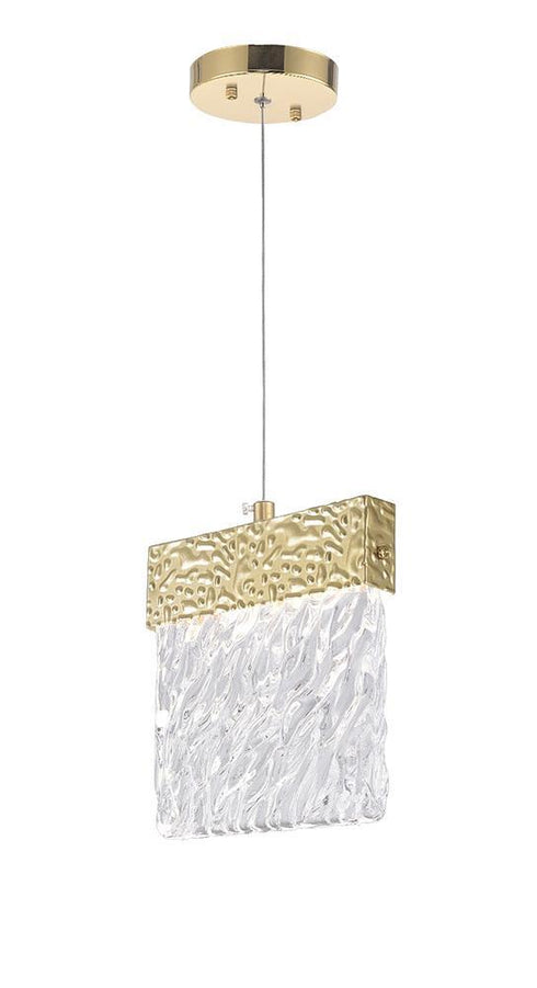 CWI Lighting Carolina LED Pendant With Gold Leaf Finish Model: 1090P6-1-620