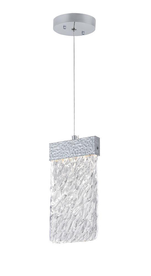 CWI Lighting Carolina LED Pendant With Pewter Finish Model: 1090P5-1-269-B