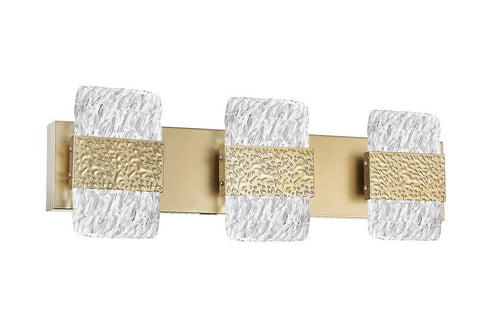 CWI Lighting Carolina LED Wall Sconce With Gold Leaf Finish Model: 1090W21-3-620