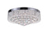 CWI Lighting Cascade 10 Light Drum Shade Flush Mount With Chrome Model: 5424C22C