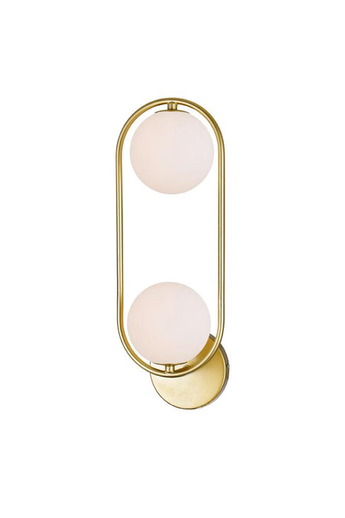 CWI Lighting Celeste 2 Light Sconce With Medallion Gold Finish Model: 1212W6-2-169
