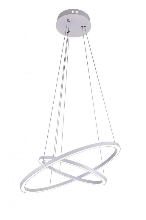 CWI Lighting Chalice LED Chandelier With White Finish Model: 7112P24-103