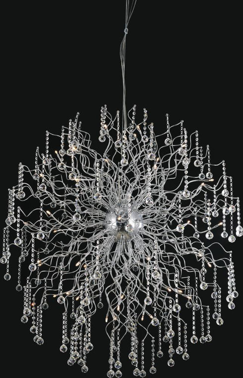 CWI Lighting Cherry Blossom 48 Light Chandelier With Chrome Finish Model: 5066P47C
