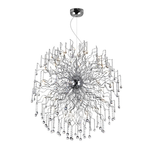 CWI Lighting Cherry Blossom 48 Light Chandelier With Chrome Finish Model: 5066P47C