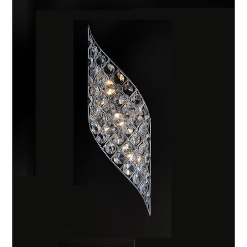 CWI Lighting Chique 4 Light Wall Light With Chrome Finish Model: 5021W7B-L(C)