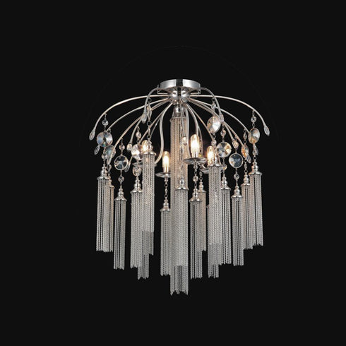 CWI Lighting Chloe 7 Light Flush Mount With French Gold Finish Model: 5622C24GB