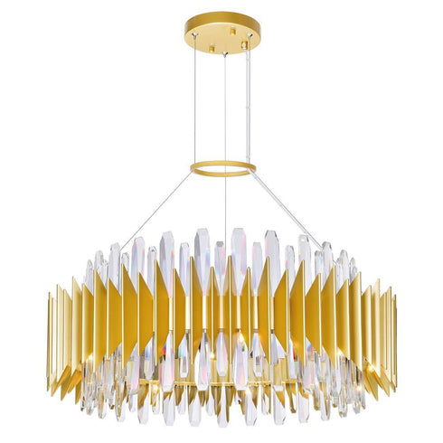 CWI Lighting Cityscape 18 Light Chandelier With Satin Gold Finish Model: 1247P28-18-602