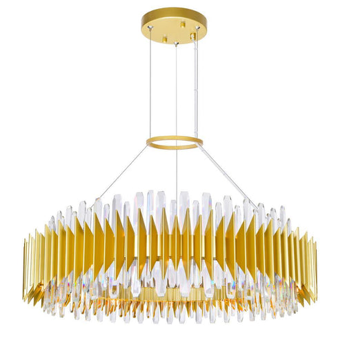 CWI Lighting Cityscape 24 Light Chandelier With Satin Gold Finish Model: 1247P39-24-602