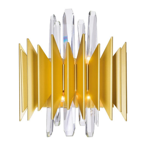 CWI Lighting Cityscape 5 Light Wall Sconce With Satin Gold Finish Model: 1247W13-5-602