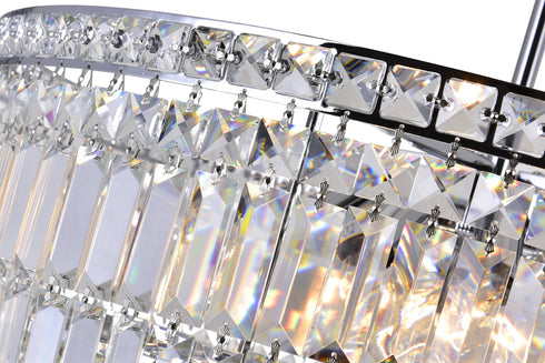 CWI Lighting Colosseum 10 Light Down Chandelier With Chrome Finish Model: 8006P24C-R