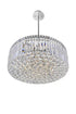CWI Lighting Colosseum 10 Light Down Chandelier With Chrome Finish Model: 8006P24C-R