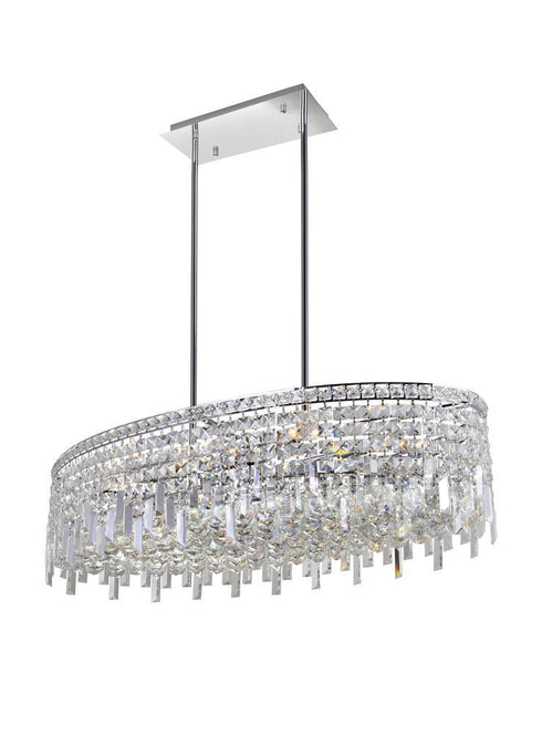 CWI Lighting Colosseum 10 Light Down Chandelier With Chrome Finish Model: 8031P36C-O