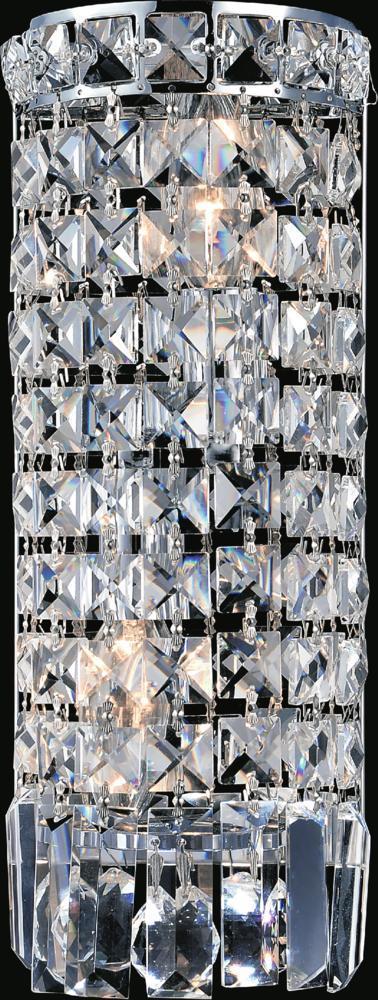 CWI Lighting Colosseum 2 Light Bathroom Sconce With Chrome Finish Model: 8005W5C-R