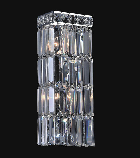 CWI Lighting Colosseum 2 Light Bathroom Sconce With Chrome Finish Model: 8007W5C
