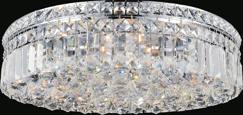CWI Lighting Colosseum 8 Light Flush Mount With Chrome Finish Model: 8005C20C-R