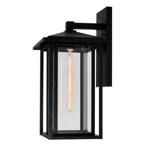 CWI Lighting Crawford 1 Light Black Outdoor Wall Light Model: 0417W11-1-101