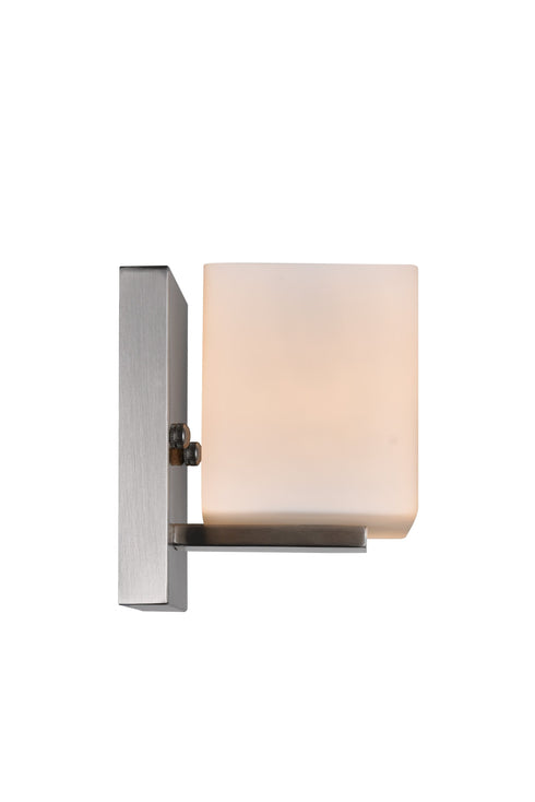 CWI Lighting Cristini 1 Light Bathroom Sconce With Satin Nickel Model: 5442W6SN