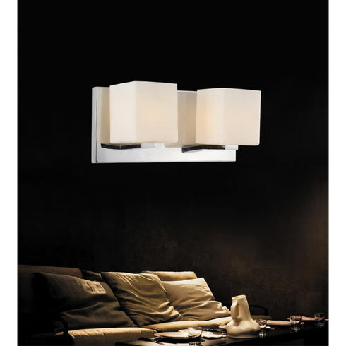 CWI Lighting Cristini 2 Light Vanity Light With Satin Nickel Finish Model: 5442W12SN