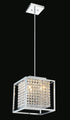 CWI Lighting Cube 3 Light Chandelier With Chrome Finish Model: QS8381P12C-S