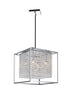 CWI Lighting Cube 5 Light Chandelier With Chrome Finish Model: QS8381P14C-S
