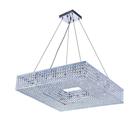CWI Lighting Dannie 12 Light Chandelier With Chrome Finish Model: QS8391P24C-S