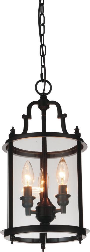 CWI Lighting Desire 3 Light Drum Shade Mini Pendant With Oil Model: 9809P9-3-109