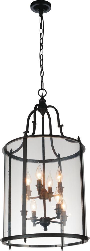 CWI Lighting Desire 8 Light Drum Shade Chandelier With Oil Rubbed Model: 9809P17-8-109